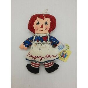 Raggedy Ann Bean Bag Applause Printed 7"  WITH TAGS